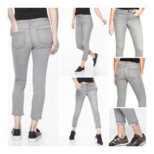 ATHLETA Sculptek Skinny Crop Jeans - Kenai Wash